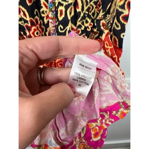 NEW Love The Label Tiered Braided Belt Romy Maxi Skirt Alesandra Mix - Picture 5 of 7